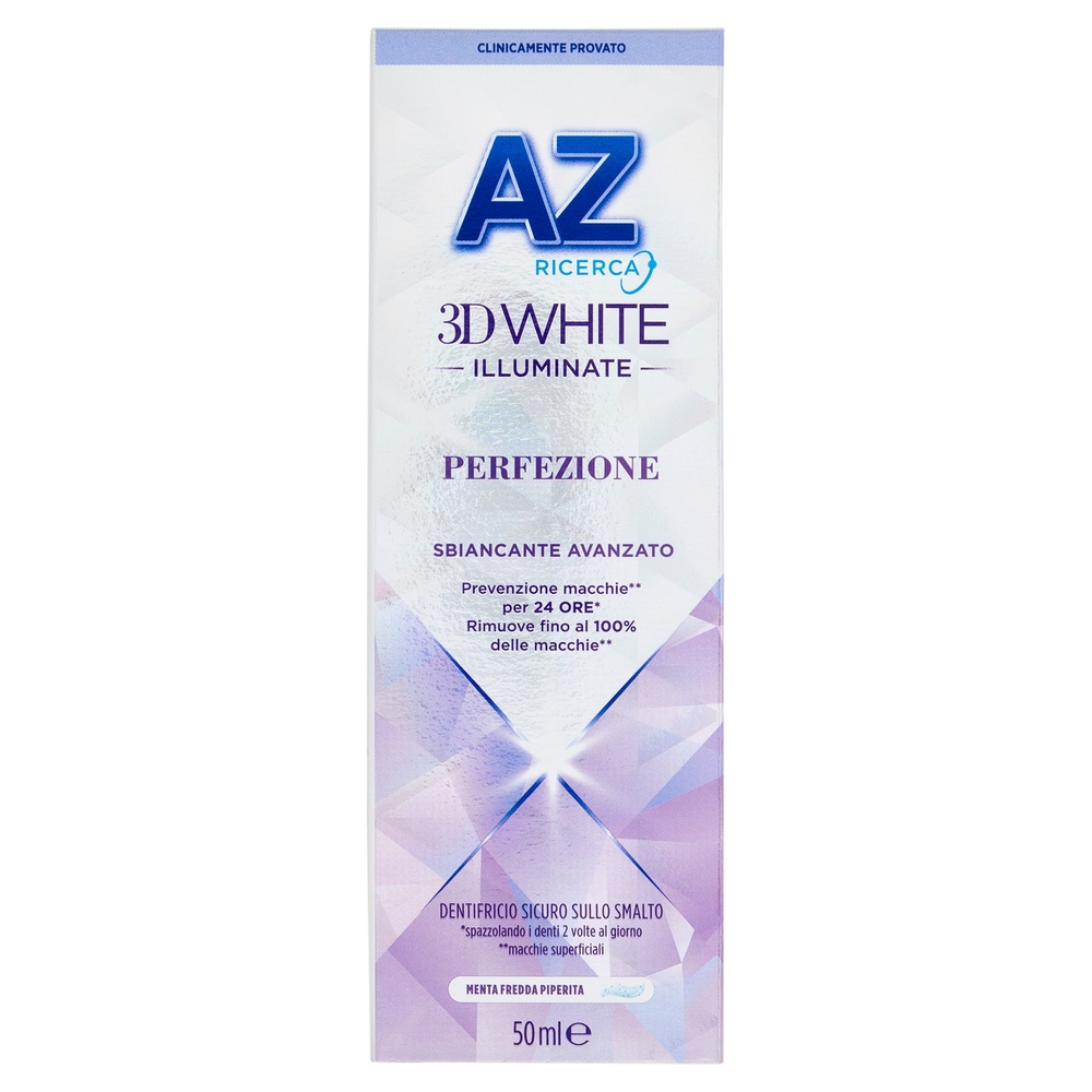 AZ Ricerca Dentifricio 3D White Illuminate Perfezione Sbiancante Avanzato 50 ml